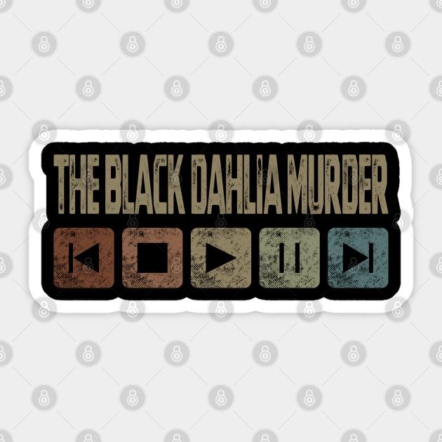 The Black Dahlia Murder Control Button Sticker by besomethingelse